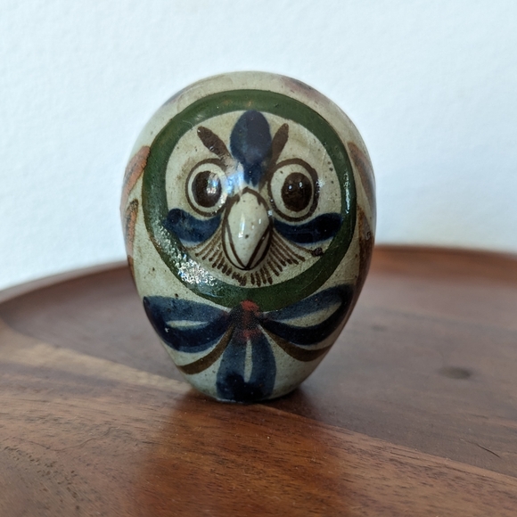 Jorge Wilmot Other - Jorge Wilmot Vintage Signed Tonala Mexico Pottery 2.5" Owl Figurine Folk Art MCM